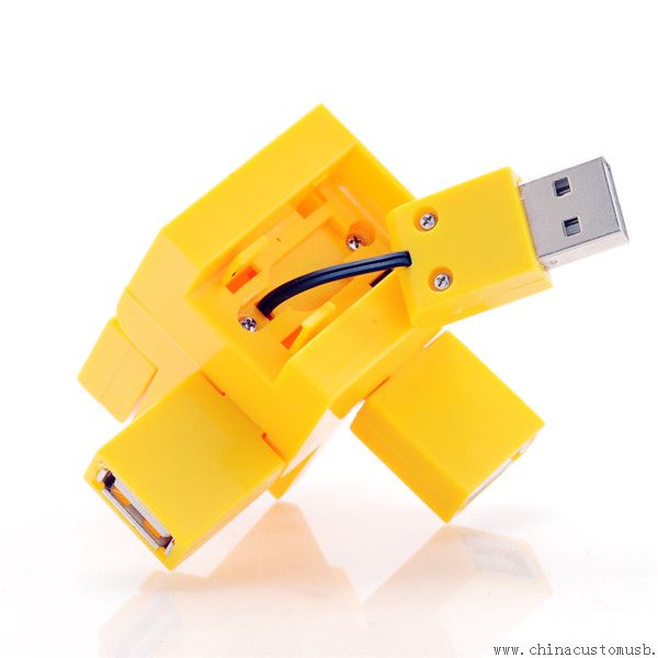 Luova cool suunnittelu mini 4 portit usb-keskitin