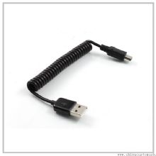 High Speed USB Mini 5 Pin Male Coil Cable images