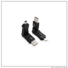 Macho USB A para Mini 5pin adaptador de 360 graus images
