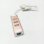 3 usb portu rozbočovače ethernet lan adaptér multifunkční images