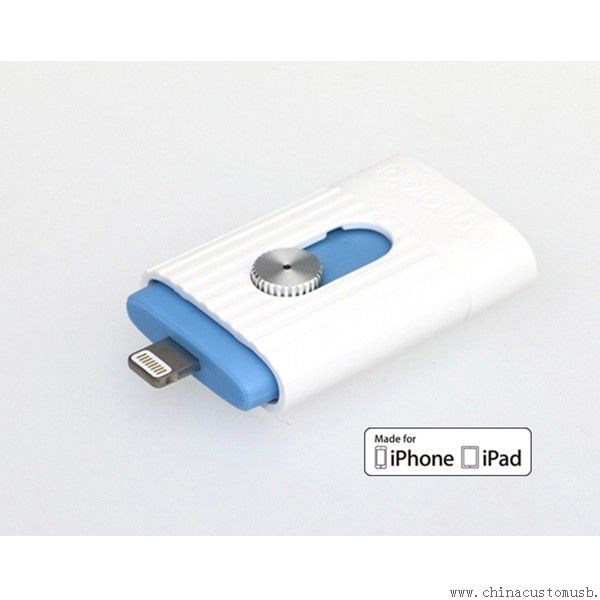 USB 2.0 Flash Drive com relâmpago 8 Pin USB Flash Drive IFM Certified U disco para iPhone iPad