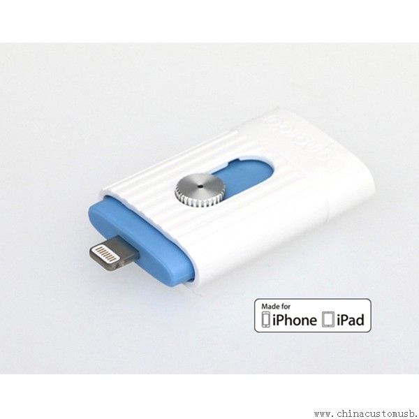 USB 2.0 Flash sürücü ile yıldırım 8 Pin USB Flash sürücü MFI sertifikalı U Disk için iPhone iPad