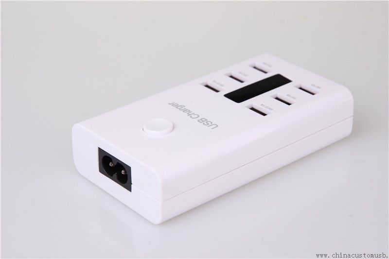 Portas de carregador 6 carga rápida adaptador inteligente de carregamento IC usb multi-função