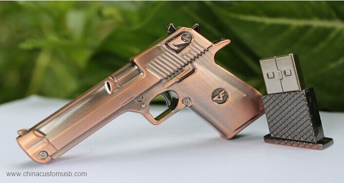 Mini Metal Gun 8GB USB Flash Drive