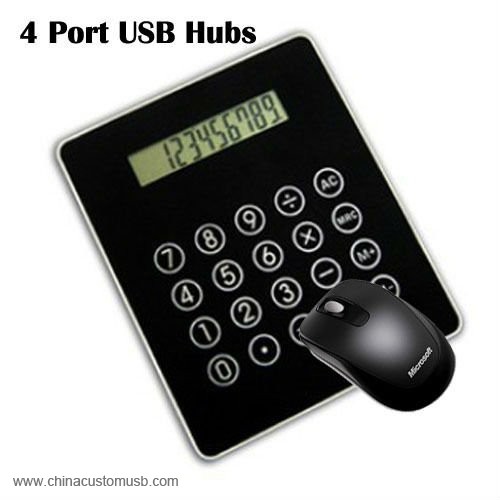 الحاسبة لوحة الماوس مع 4 منافذ USB HUB الأزرق أدى الضوء