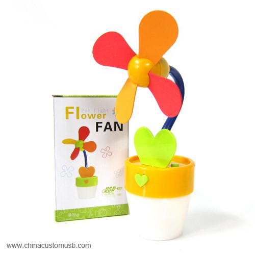 Popular usb table fan led light 6