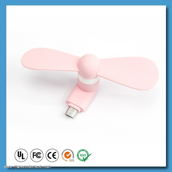 Mini mobiltelefon USB Bärbar Hand Fläkt för I6 3