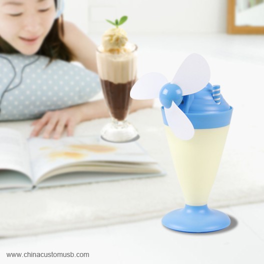 Ice cream usb stolní ventilátor světlo 3