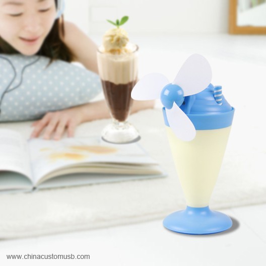 Ice cream usb desktop light fan 3