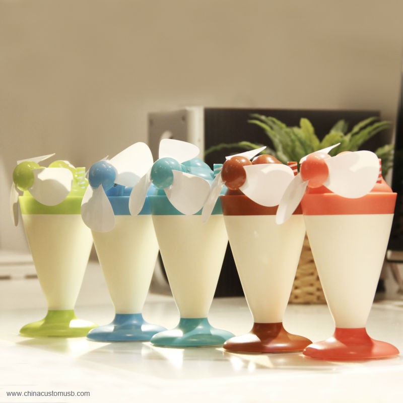 Ice cream usb birou fan lumina 4