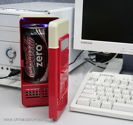 Portabel USB Powered Desktop lemari Es Dingin dan Pemanas 2