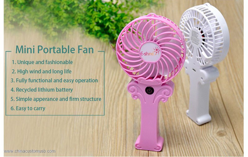 Bærbare Luft Køling USB Oplader Mini Fan 2