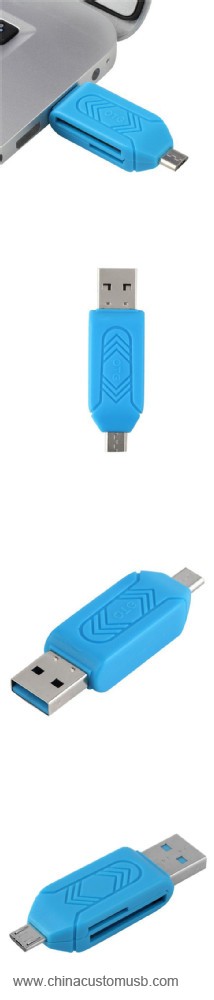 TF T-Flash Memoria Móvil Universal Micro USB OTG Lector de Tarjetas para Teléfono y PC Tabletas 3