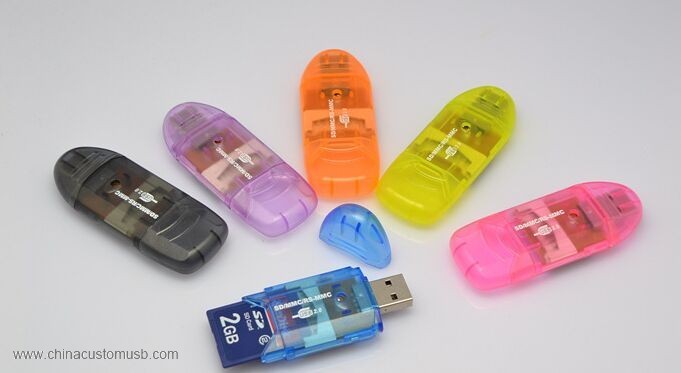 USB قارئ بطاقة SD مع تصميم كلاسيكي 2