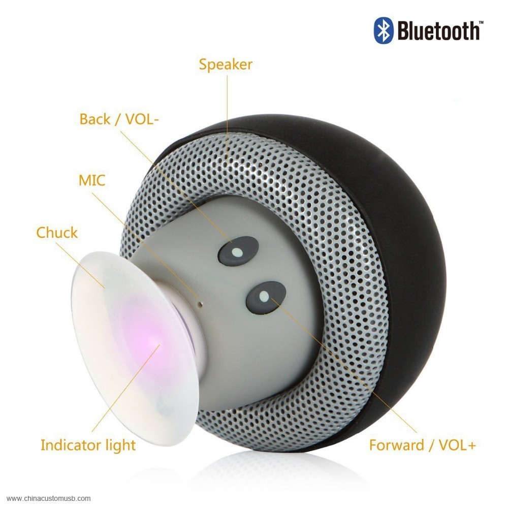 Micro USB Mashroom Tragbarer Bluetooth Lautsprecher 2