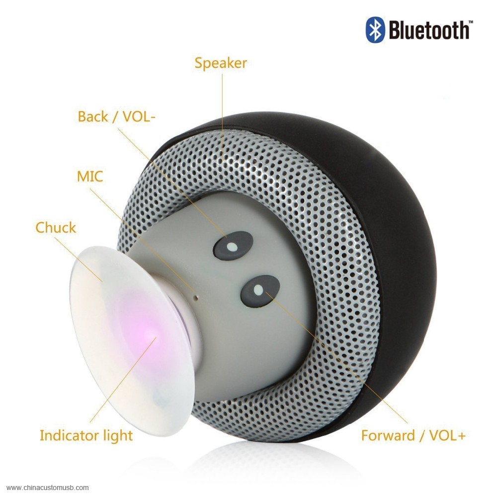 Micro USB Mashroom Portátil Bluetooth Altavoz 2