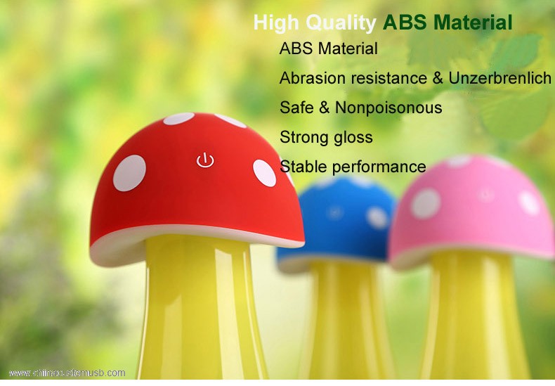 Mushroom design usb mini ultralyd luftfugter 3