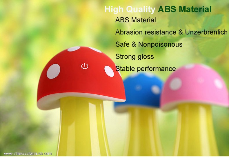 Mushroom design usb mini ultrasonic humidifier 3