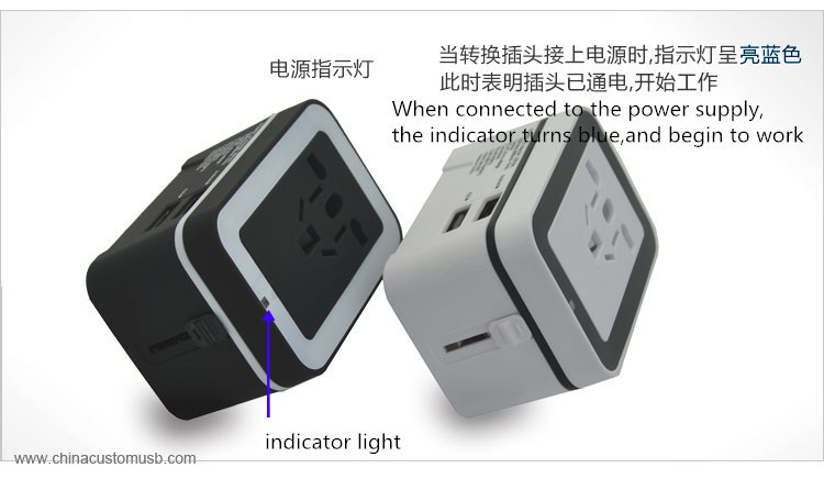 Carregador USB para viajar ao redor do mundo 2