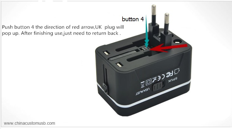 USB charger for travelling around the world 3