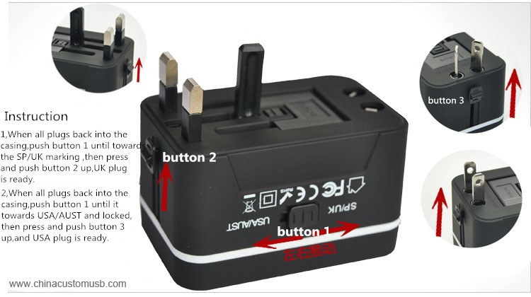 Usb-ladegerät für reisen rund um die welt 4