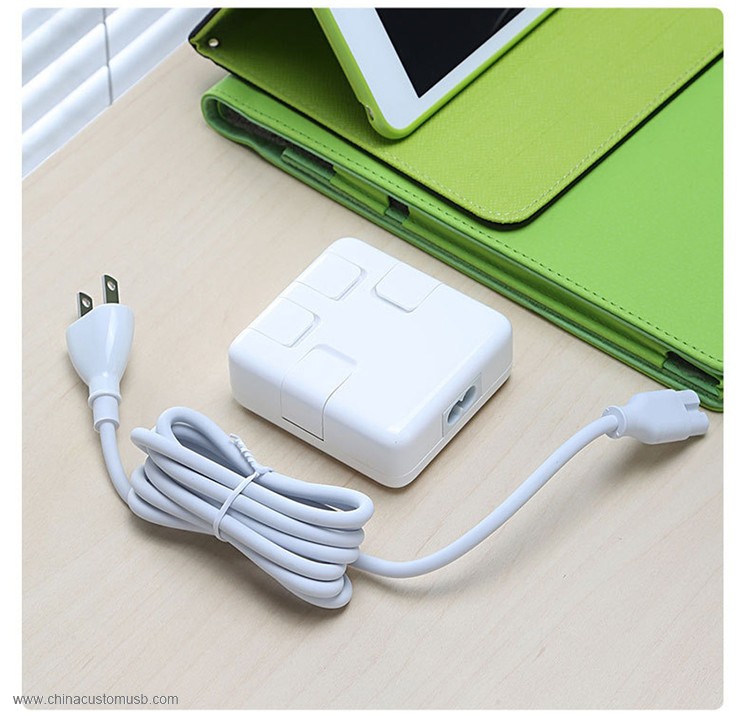 Mobile Phone Dual Usb Charger High Current 5V 8A White Color 3