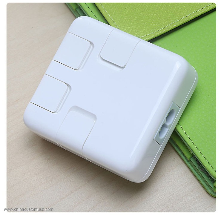 Mobile Phone Dual Usb Charger High Current 5V 8A White Color 4