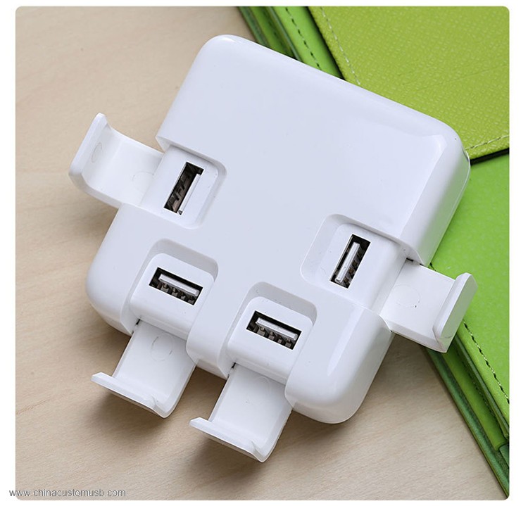 Ponsel Dual Usb Charger Tinggi saat Ini 5V 8A Warna Putih 5