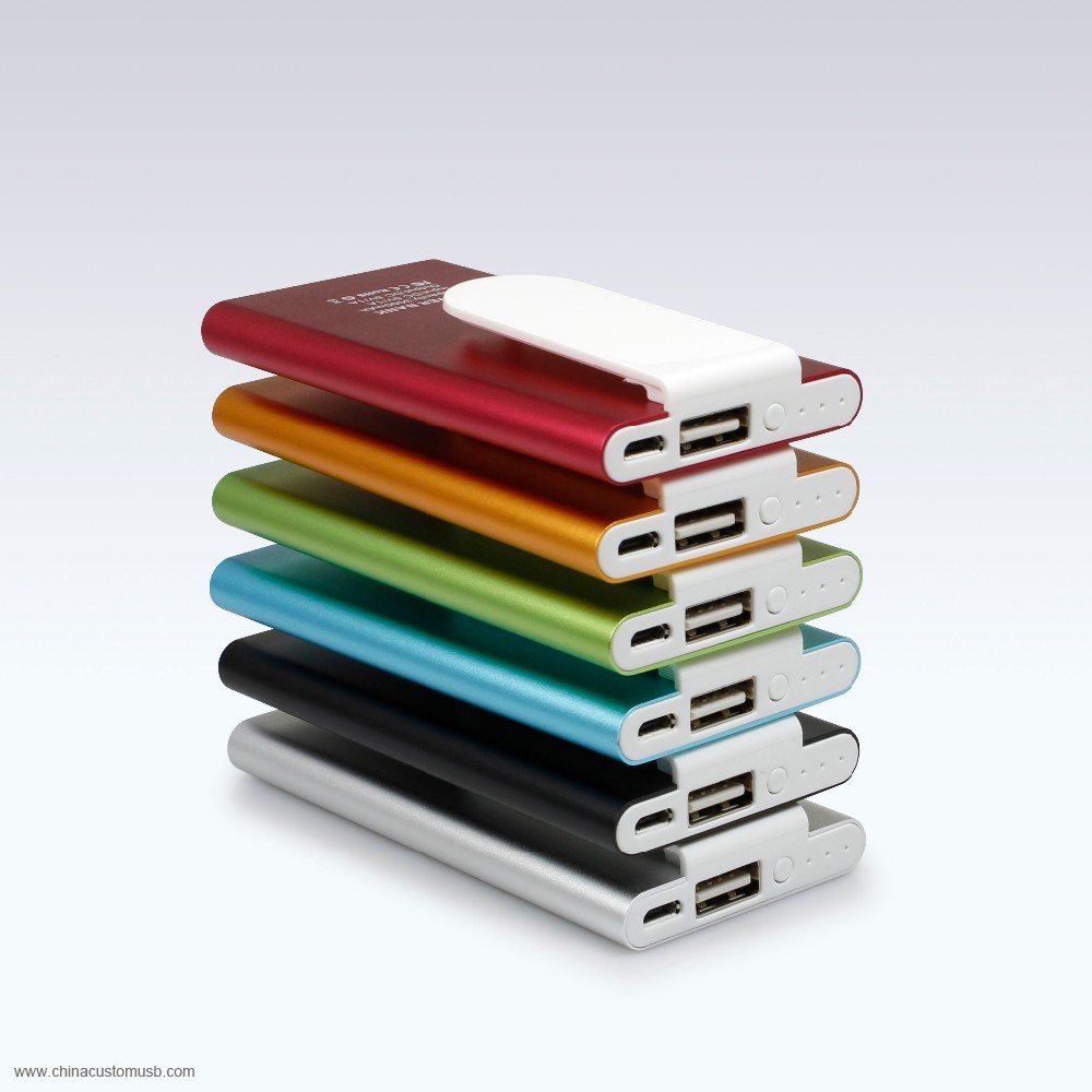 Slim clip portable power bank 3000mah 2