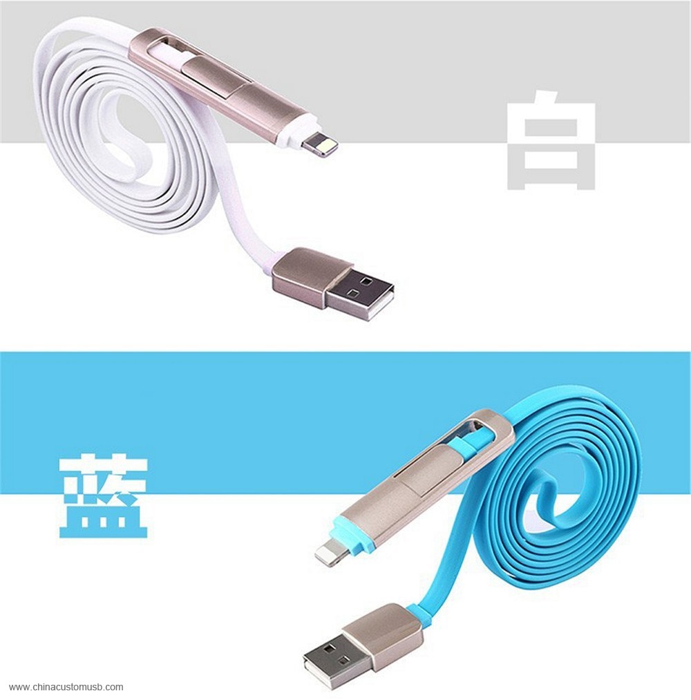 Fashion PU Leather usb cable for samsung/andriod charging and sync data 4