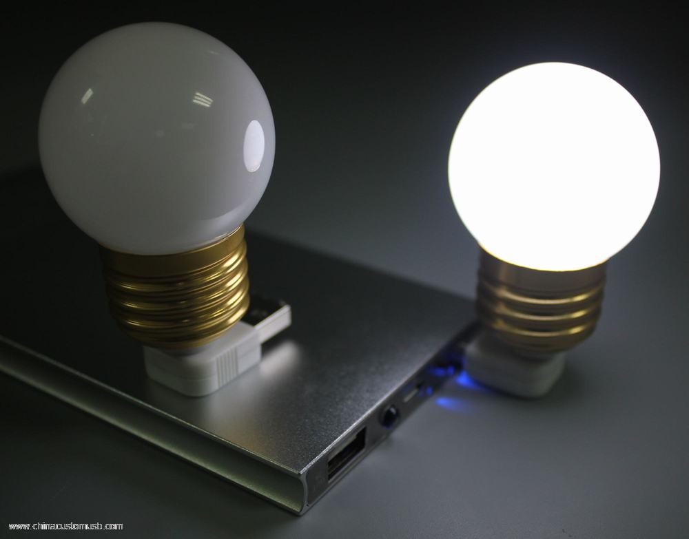 Mini Micro Fractura-prueba bombilla LED 90 Ángulo USB Puerto Luz 2