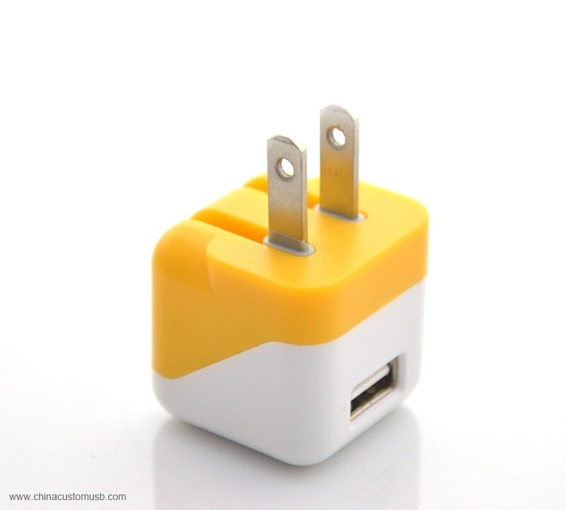 Compact Folding Down Single USB Wall Charger 5