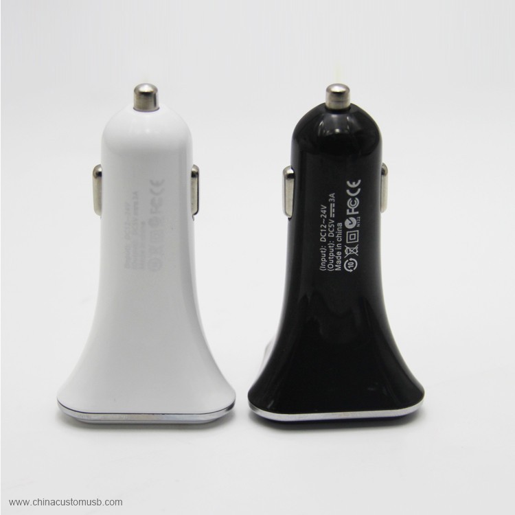 Aluminum 3 USB Port USB Car Charger 3.1A 5