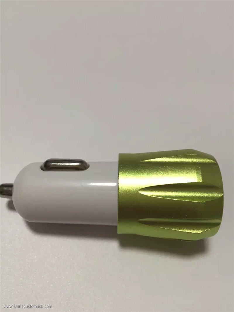 Metall Dual-Port high-speed-2.1A USB Autoadapter Ladegerät Auto 5