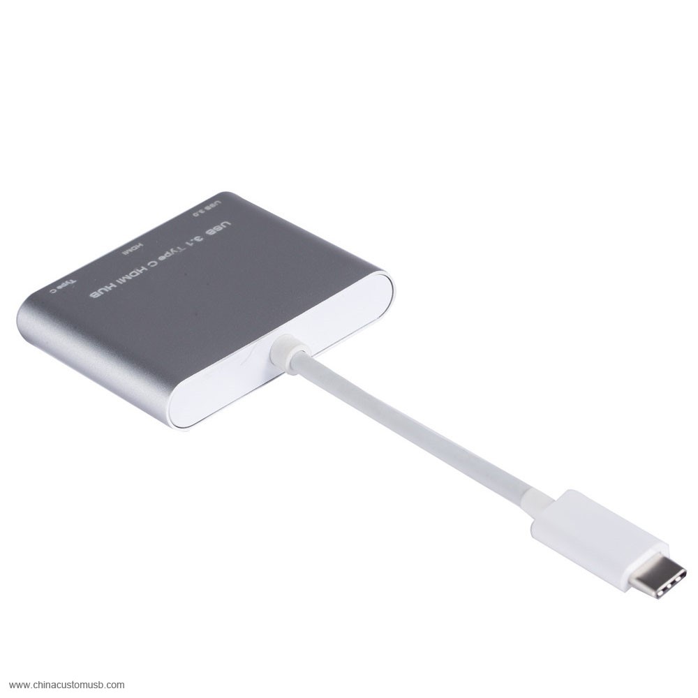 3 portů usb 3.1 type-c hub s typ c usb 3.1 a HDMI portu 3