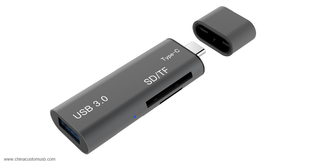 Super speed 10gbps usb 3.1 typ c data läsare combo 5