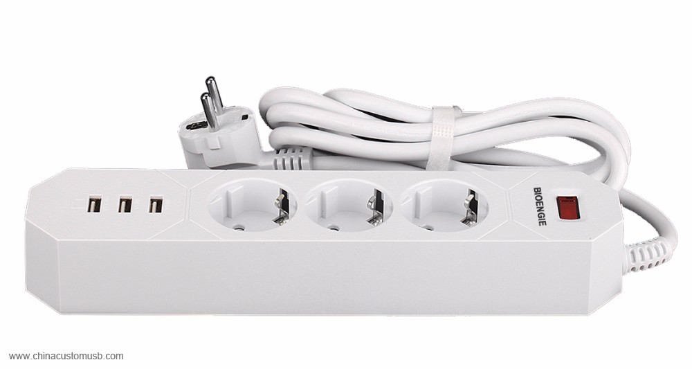 USB Travel Charger con Socket 4