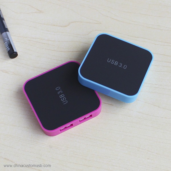 Novinka obdélník 4 Porty USB 3.0 Hub 4