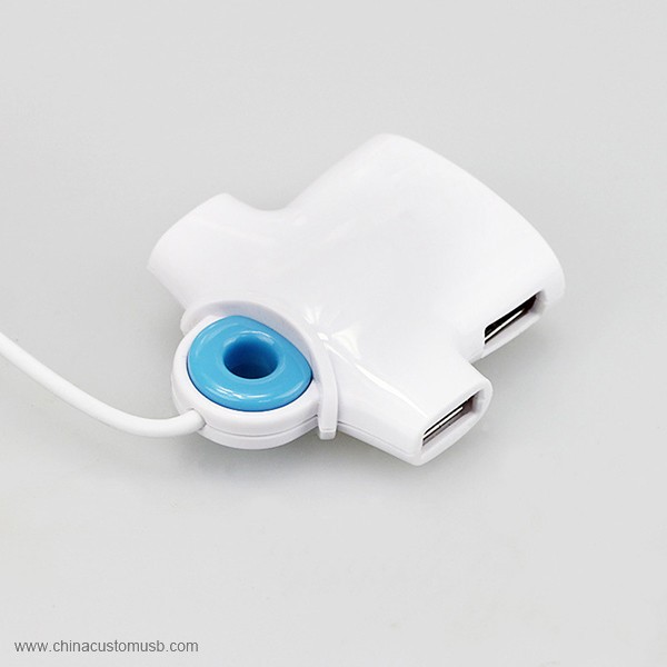 Hombres camiseta mini usb hub ABS alta calidad Rosa azul blanco 4