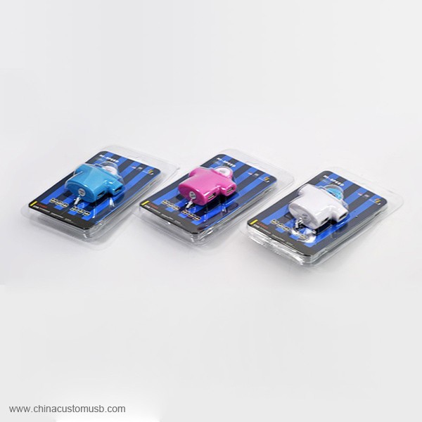 Hombres camiseta mini usb hub ABS alta calidad Rosa azul blanco 5