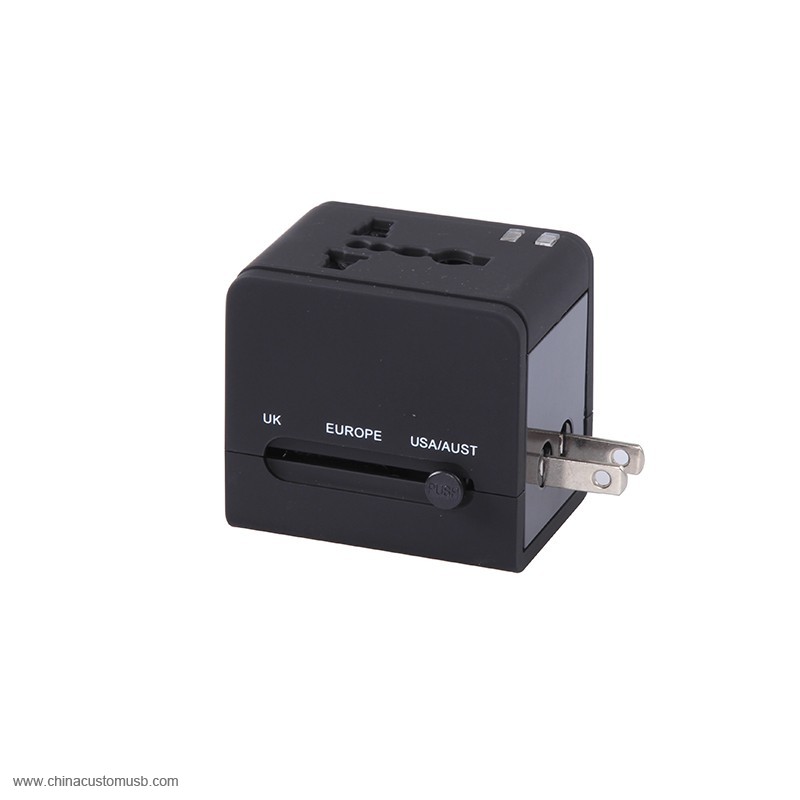 Universal Travel Adapter z 2 Gniazda USB 2