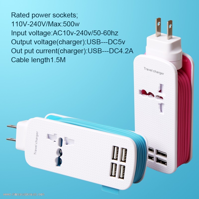 Multi Plug 4 порт розширення електричний роз