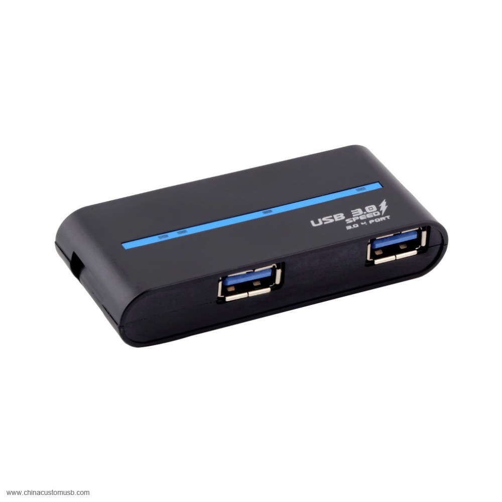 Hög kvalitet high speed usb 3.0 mini hub 4 portar Splitter Adapter För PC Laptop 3