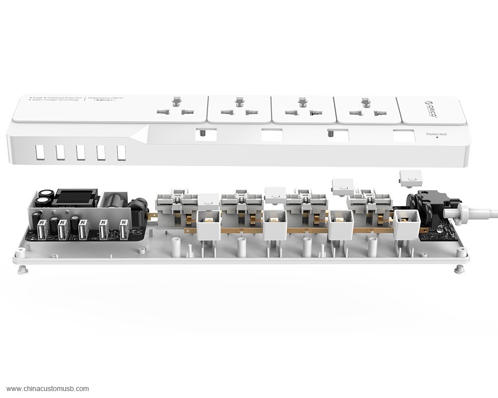 Universal Power-Verlängerungskabel mit usb-ladegerät 3