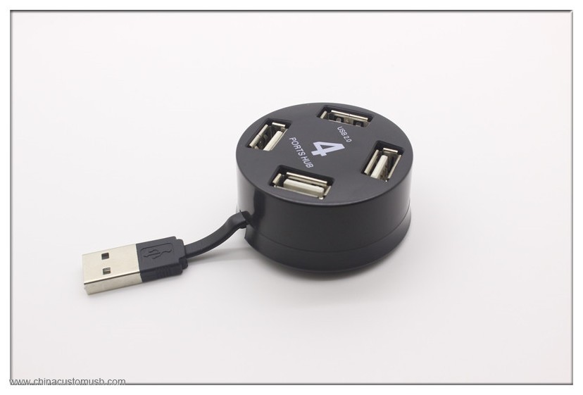 Promosi Mini Bulat Bentuk USB HUB 3