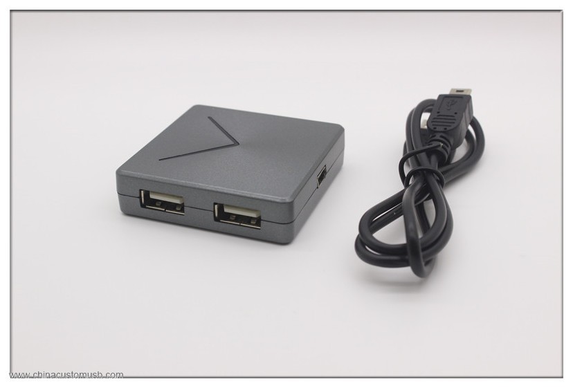 HUB USB combo tarjeta lector controlador del banco de Estirar Metal USB HUB 2