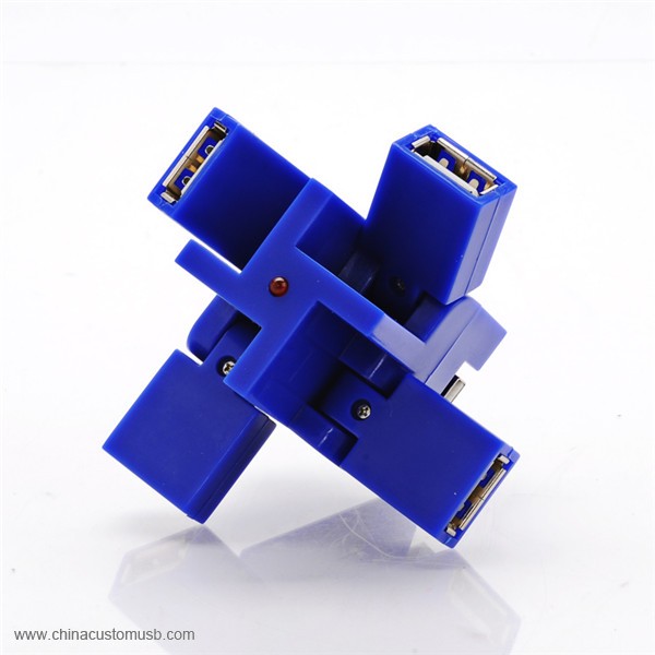 Kreative cool design mini 4 porte usb hub 6