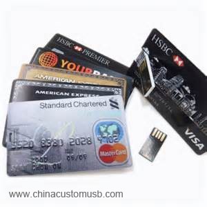 Full color printing Bank Card USB Drive