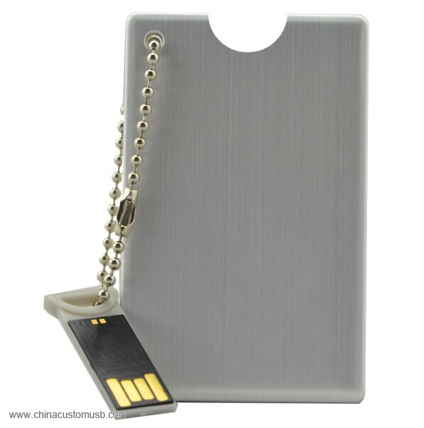 Metal în formă de credit card usb flash drive pen drive