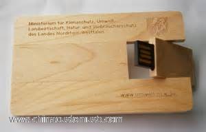 Wood Business Credit Card Flash Memory Stick 2